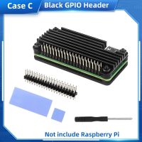 Raspberry Pi Zero 2 W Aluminum Case CNC Armored Shell with Heatsink GPIO Header Passive Cooling Case for Pi Zero 2 W