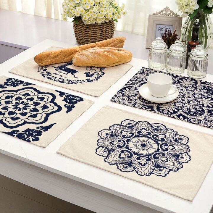 cw-mandala-placemat-table-countertop-protector-resistant-drink-coasters-dining-dish