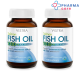 (แพ็คคู่) VISTRA Salmon Fish Oil - วิสทร้า แซลมอน  ฟิชออยล์ (100 เม็ด) [Pharmacare]
