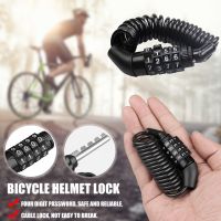 Bike Helmet Lock Anti-theft 4 Digit Password MTB Road Bike Locks For Scooter Motorcycle Portable Cycling Bicycle Cable Lock Locks
