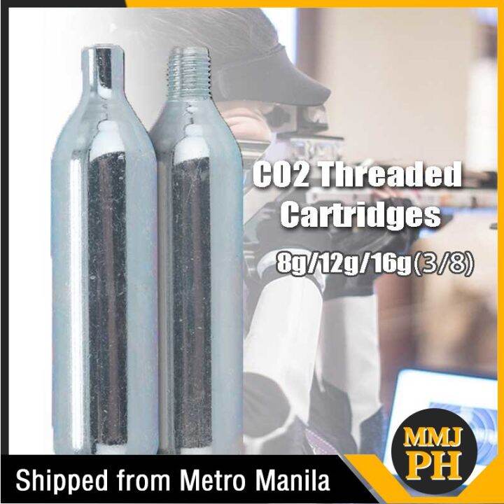 CO2 Threaded Cartridges 8/12/16g CO2 Gas Cylinder Lazada PH