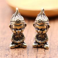 Copper Monkey King Figurine Sun Wukong Statue Decor Fish Tank Ornaments Home Decor Car Decoration Tea Pet