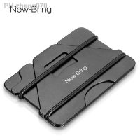 NewBring Credit Card Holder Multiple Function Black Pocket Box Business Cards ID Wallet With RFID Anti-thief Wallet Men