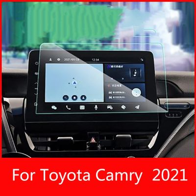 【CW】 2018 2021 Car navigation film screen Tempered glass protective Anti scratch Film Accessories