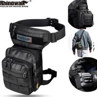 Rhinowalk กระเป๋ายุทธวิธีกระเป๋าขากระเป๋ารถจักรยานยนต์กระเป๋าคาดเอว Cross-body Men Bag 9133