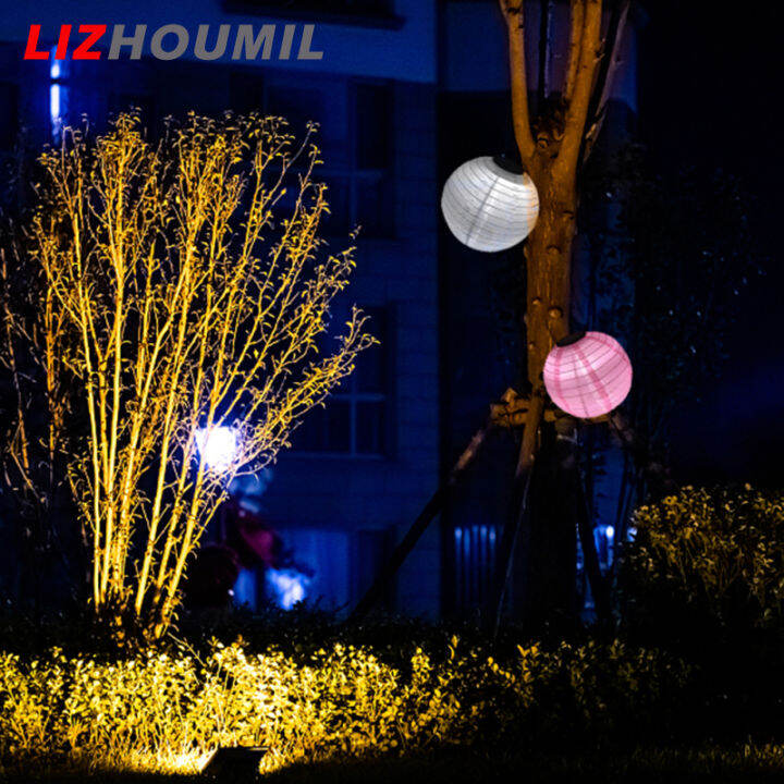 lizhoumil-โคมไฟผ้าแขวนในสวนกลางแจ้งโคมไฟพลังงานแสงอาทิตย์11-81นิ้ว3แพ็คสำหรับของตกแต่งงานฮาโลวีนแต่งงานสวนกลางแจ้ง