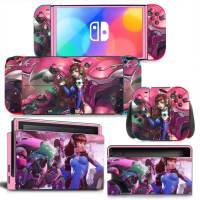 อะนิเมะ DIVA Switch Oled สติกเกอร์ผิวรูปลอกสำหรับสวิทช์ Oled คอนโซลผิว Dock Joy Con Wrap Full Wrap Decal NS OLED ไวนิล-hjgytyuuiytt