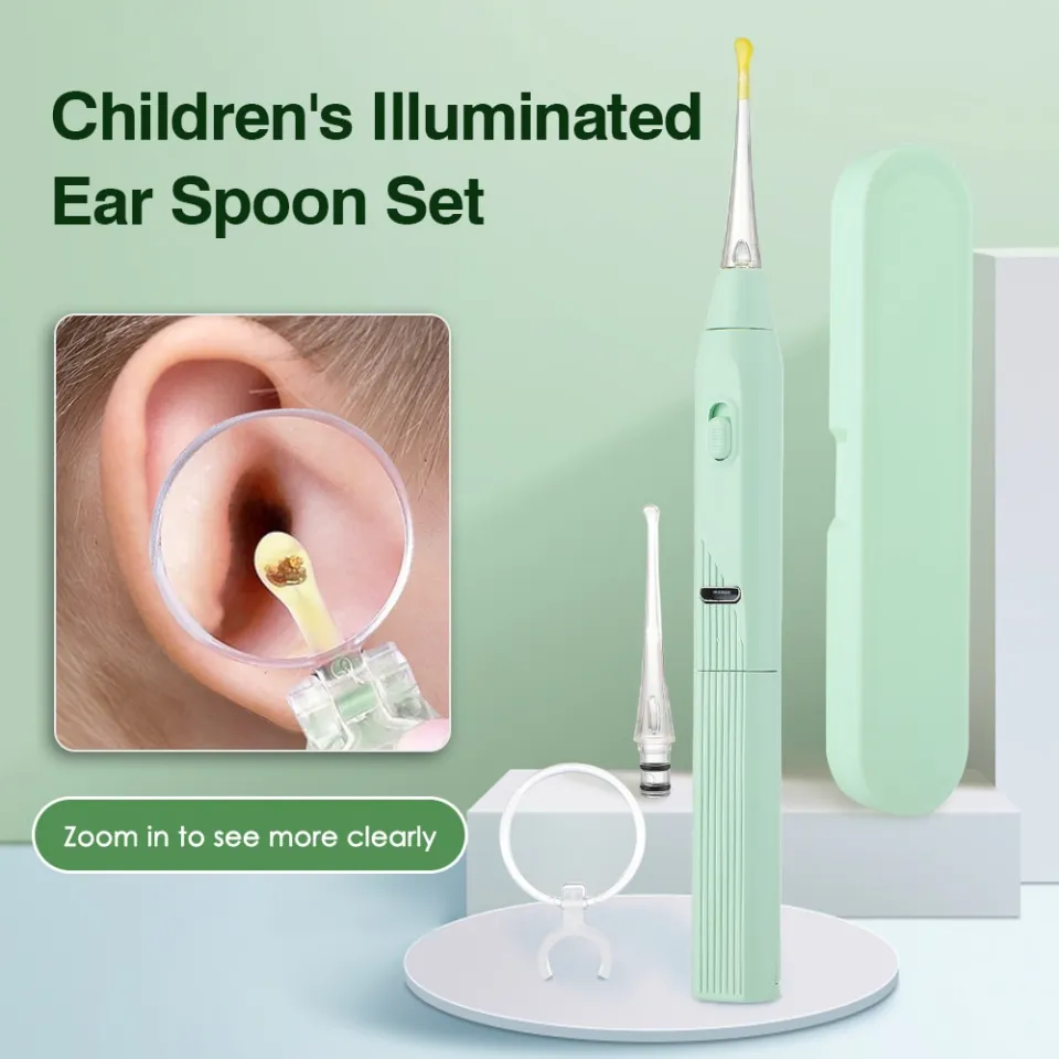 Baby Ear Cleaner Ear Wax Removal Tool Flashlight Earpick Ear Cleaning  Earwax Remover Luminous Ear Curette