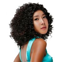 Moon Lighte ผู้หญิงวิกผมยาว Afro ชุดเดรสปาร์ตี้ Up เครื่องประดับสีดำ/ สีน้ำตาล