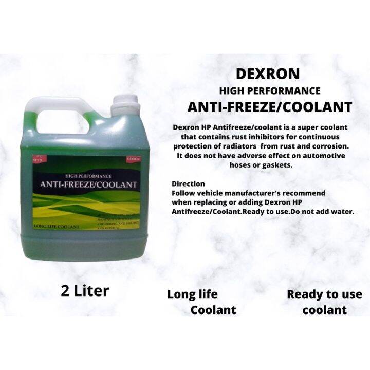 nzivh DEXRON HIGH PERFORMANCE ANTIFREEZE/COOLANT (GREEN) 2 LITER (READY