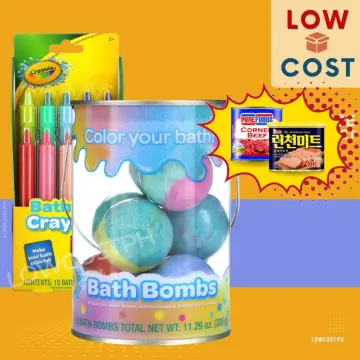 Crayola Bath Bombs Grape Jam Laser Lemon Cotton Candy & Bubble Gum