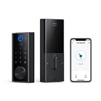 eufy Security Smart Lock Touch &amp; Wi-Fi, Fingerprint Scanner, Keyless Entry Door Lock, Smart Wi-Fi Lock, Bluetooth Electronic Deadbolt, Touchscreen Keypad, BHMA Certified, IP65 Weatherproofing