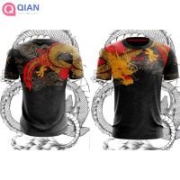 T SHIRT   Quick Dry Elastic BreathableTSHIRT Naga DRAGONRED7PRINT &amp;gt;&amp;gt;R7. 8&amp;lt;&amp;lt;