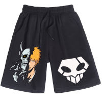 2023 newAnime  Bleach Shorts Man Woman Casual Loose Beach Cotton Short Pants