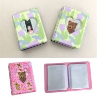 Cartoon Little Bear Photo Album Ins Korean Tulip Photocard Holder 3-inch Mini Photocard Binder Photocard Holder Storage Album