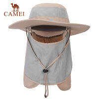 Camel Outdoor หมวกชาวประมงเดินป่าหมวกบังแดด Multifunctional Windproof คลุมทั้งหมด Face หมวก