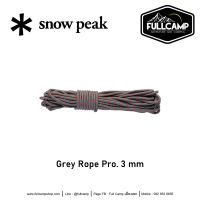 Snow Peak Grey Rope Pro. 10m Cut (3 / 4 mm) เชือกเต็นท์ เชือกฟลายชีท เชือกทาร์ป