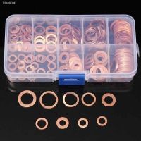 ⊕₪✈ 280/150/100PCS M5 M6 M8 M10 M12 M14 Solid Copper Washer Shim Flat Ring Gasket Rings Seal Plain Spacer Washers Fastener