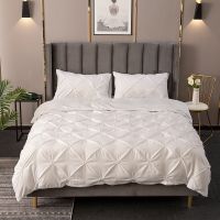 Hotel Home White Quilt Duvet Cover Queen 220x240 Twin Beddings Sets King Size Double Bed Sheet Linen Free Shipping Bedding Set