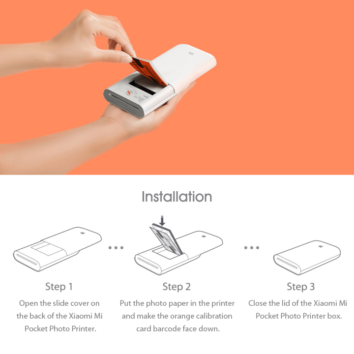 xiaomi-mi-portable-photo-printer-เครื่องพิมพ์รูปภาพขนาดพกพา-กระดาษโฟโต้-กระดาษปริ้นรูป-รับประกัน6เดือน