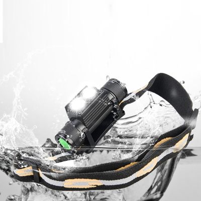 18650 Type-c Rechargeable LED Headlamp 1500LM Camping Flashlight for Fishing Pesca