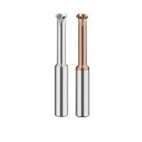 KLOT TiCN เครื่องตัดคาร์ไบด์คู่เคลือบ Chamfer End Mill 90 องศา HRC60 Double Angle C45 Chamfer Chamfer ด้านใน-ด้านนอก Chamfer Back Chamfer