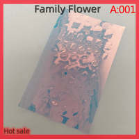 Family Flower Flash Sale สติกเกอร์เสริมเล็บน้ำแข็ง Ultra Thin Aurora Square รูปไข่รักเล็บแพทช์