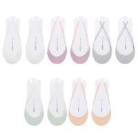 OKDEALS ถุงเท้า Asakuchi รองเท้าส้นสูงแบบบางพิเศษ Flip Flop ถุงเท้าล่องหน Forefoot