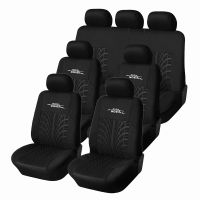 Car Seat Covers Front Seat Covers Back Seat Covers Full Set Black Universal Polyestor