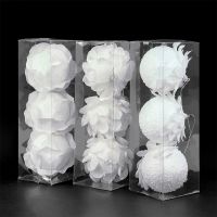 10/8/6cm Shatterproof White Foam Christmas Balls for Xmas Tree Decor Christmas Ornament Christmas Tree Decorations