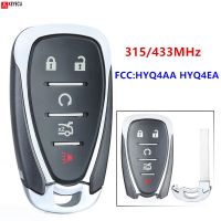 Keyecu ชิป Id46 315/433Mhz Hyq4aa Hyq4ea อัจฉริยะ5กุญแจรีโมทปุ่มฝาหุ้มรีโมท Chevrolet Camaro Equinox Cruze Malibu Spark -19