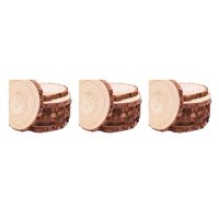 30Pcs/Lot Pine Wooden Chips Cut Pieces Wood Log Sheet Rustic Wedding Decor Party Centerpieces Vintage Country Style