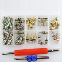 【YY】102pcs AC System Schrader Valve Cores With Remover Tool Kit For R12 R134A HV