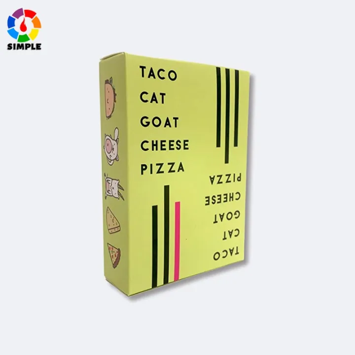เกมไพ่ การ์ดเกม ลายภาพการ์ตูน Taco Cat Goat Cheese Pizza Card Game