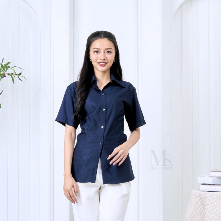 missoffice-เสื้อเชิ้ตตีเกล็ดหน้าหลัง-mt-240