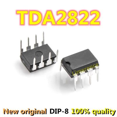 ชิปเซ็ต IC แบบจุ่ม2822 TDA2822แบบจุ่มใหม่ดั้งเดิม20ชิ้น DIP8 TDA2822M