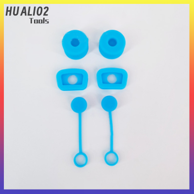 HUALI02จุกฝาครอบฟางรั่ว2ชุดที่ป้องกันการหกรถที่เลื่อนได้ใสกันฝุ่นฝาครอบด้านบนปลั๊กปลายหลอด