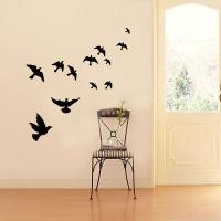 ﹍♧℗ DX131 dove birds creative personality wall against the sitting room the bedroom TV background decoration on wholesale