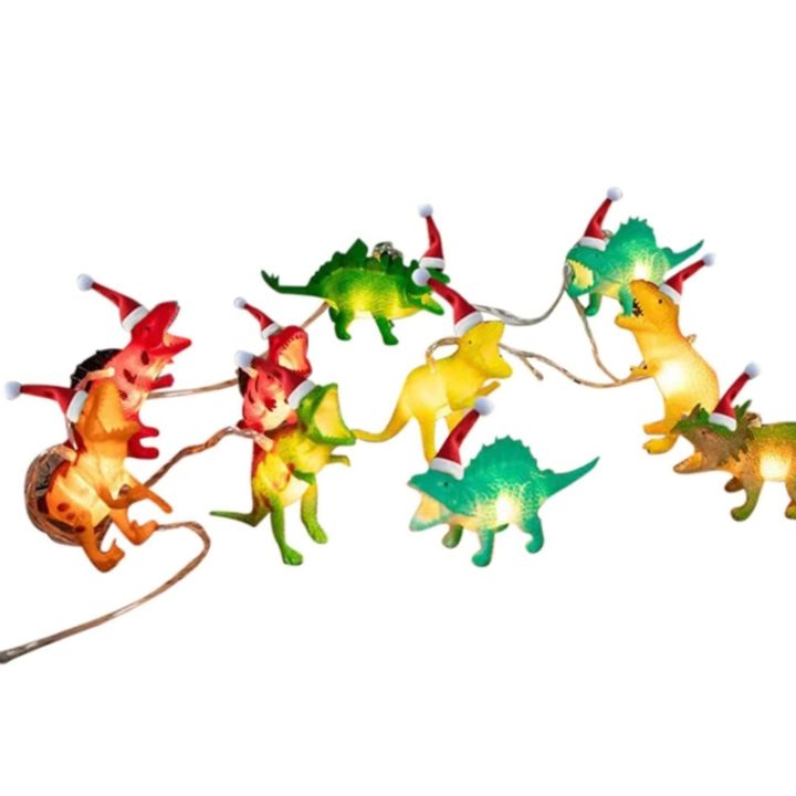 ไฟราวไดโนเสาร์-led-วัสดุปาร์ตี้วันหยุดโคมไฟไดโนเสาร์ห้องการ์ตูนโคมไฟตกแต่งคริสต์มาสใช้แบตเตอรี่