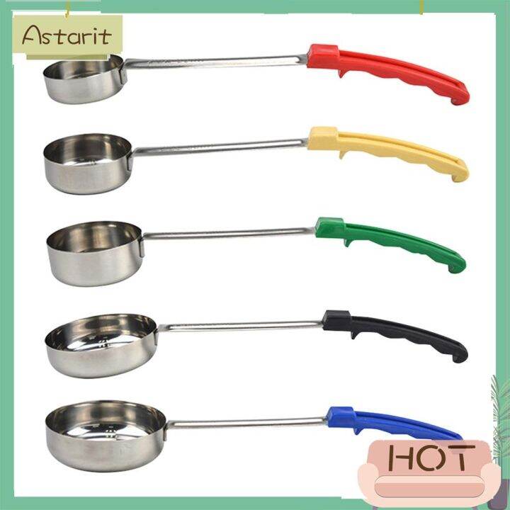 [astarit]Pizza Spread Sauce Ladle Rubber Handle Flat Bottom Kitchen