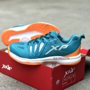 Giày cầu lông, bóng chuyền, bóng bàn XP CL03 màu xanh và màu trắng
