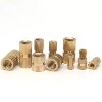 ☑ M4 inner diameter Pre-embedded copper nuts Straight knurled nut Injection through hole inserts 6.3mm/7mm Outer DIA