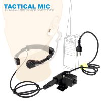 Walkie Talkie Microphone Heavy Duty U94 PTT Neck Throat Mic Earpiece Radio Tactical Headset For MIDLAND GXT550/650/G6/G7/G8/G9