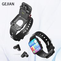 【LZ】 GEJIAN Smart Watch Bluetooth Waterproof Call 2-in-1 Wireless Bluetooth Dual Headphones Call Health Monitoring Mens Smart Watch