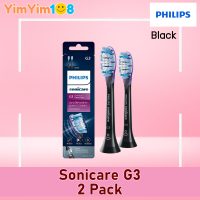 Philips Sonicare Genuine G3 Premium Gum Care Replacement Toothbrush Heads, Black