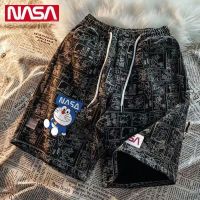 【July hot】 NASA joint men and women couples summer trendy brand loose casual sports five-point