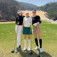 Foreign Trade Original Single MALBON Golf Clothing Skirt Womens Summer White Pleated Skirt Sports Fashion Golf Skirt
