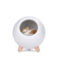 LED Night Light Cute Cat House Touch Dimming Kid Baby Lamp for Bedroom Home Study Bedside Decoration Creative Gift Decoration