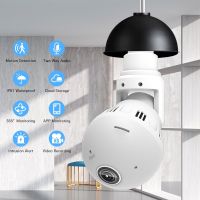 360° Panorama Mini WiFi Interior Kamera IP E27 Bulb Lamp Camera Night Vision Security Surveillance Smart Home Wireless Securecam