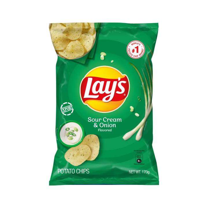 Lay's Sour Cream & Onion Potato Chips (170g) | Lazada PH